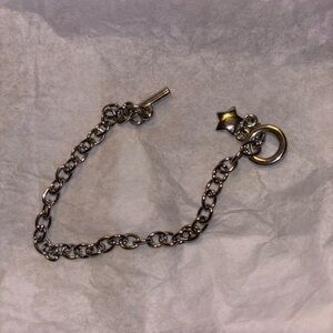 Silver Chain Bracelet with Star Charm